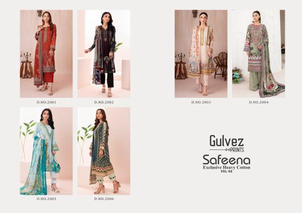 Gulvez Safeena Vol 2 Printed Cotton Dress Material Collection